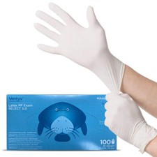 100 Pcs Latex Gloves S M L Size Single Use Gloves Ship Fast