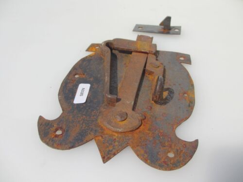 Victorian Wrought Iron Door Lock Latch Antique Keep Old Barn Gate Forged Rustic - Picture 7 of 12