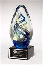 ART GLASS EMPLOYEE OF THE MONTH OR RECOGNITION AWARD TROPHY FREE ENG T*1610#