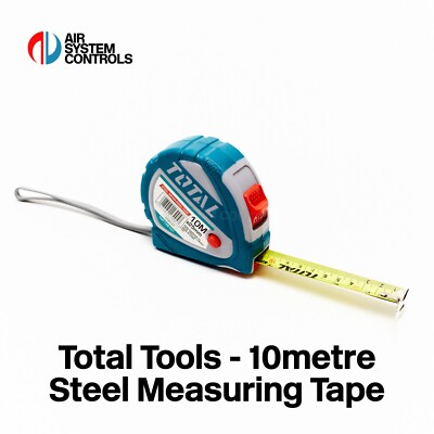 Total Tools - 10 m x 25 mm, Stahlbandmaß