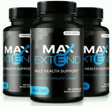 (3 Pack) Max Extend Male Health Support Pills to Boost Vitality and Performance