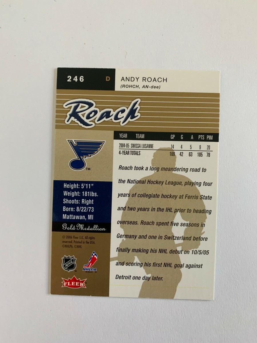 2005-06 Ultra Gold #246 Andy Roach - St. Louis Blues | eBay