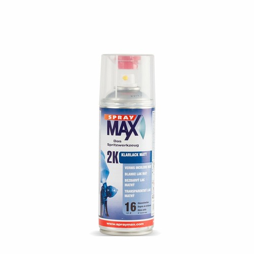 Spraymax 2K Clear Coat Spray Paint Matt High Pressure Sealant 400ml