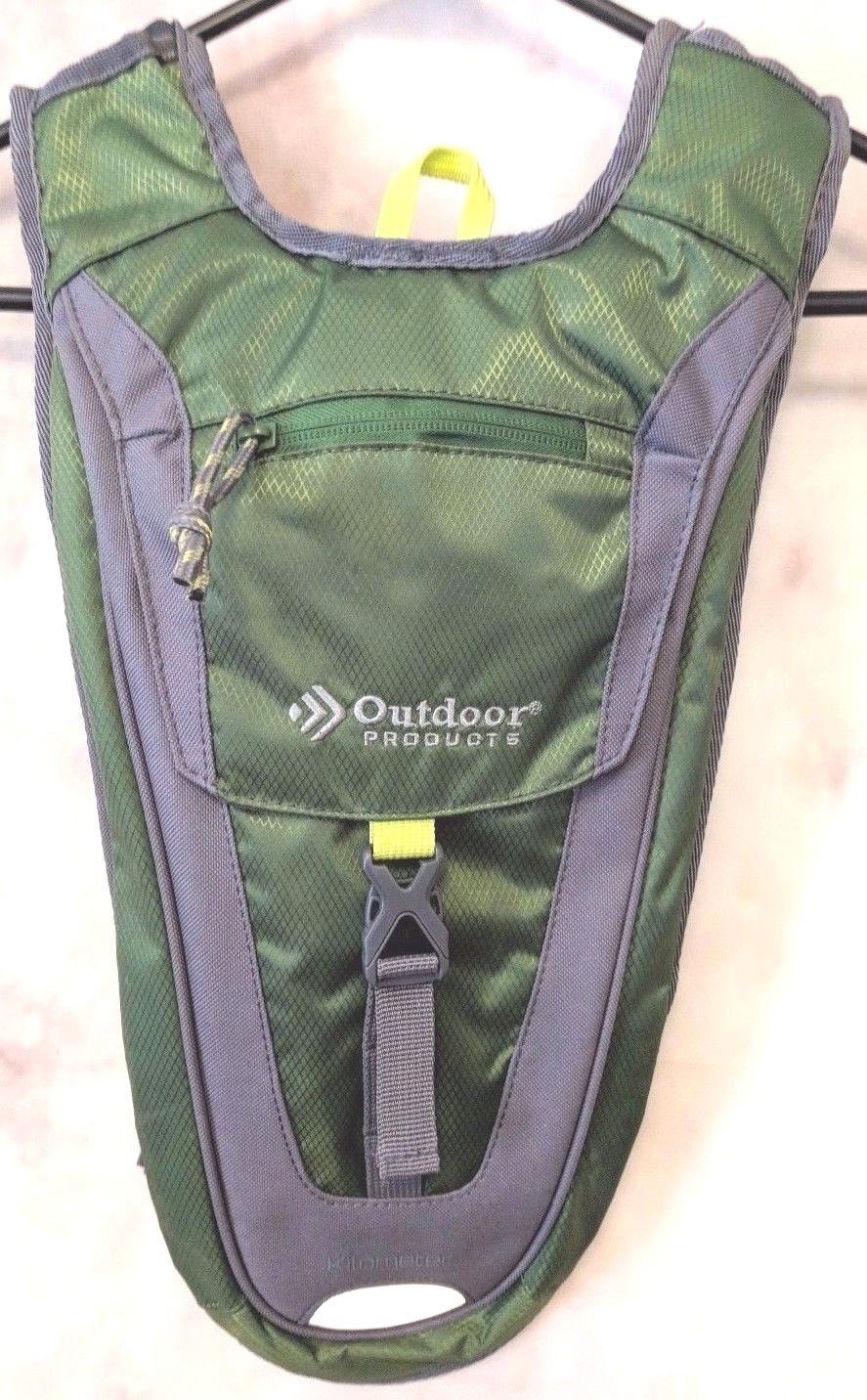 Outdoor Products Kilometer Hydration Pack Green/Gray No Bladder M1