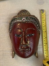 LATEX RUBBER MOLD YKM-L5015 - Large Buddha Plaque Plaster, Concrete MADE IN USA