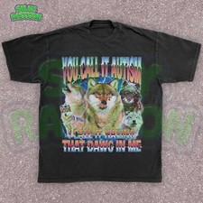 Funny Autism Mens Graphic T-Shirt, That Dawg In Me Ironic Adult Shirt