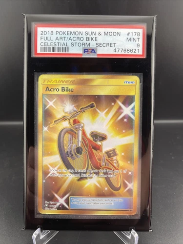 2019 Pokemon SM Celestial Storm 178/168 Acro Bike PSA 9 MINT