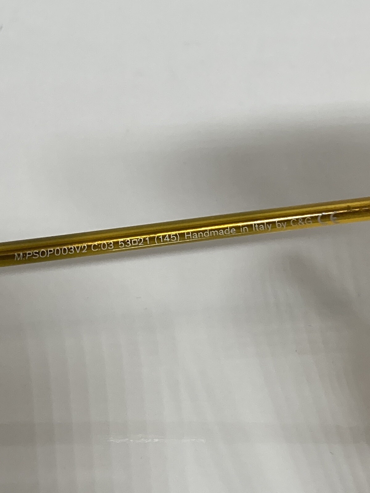 NIB Paul Smith Albon v2 yellow gold black metal eyeglasses 53mm