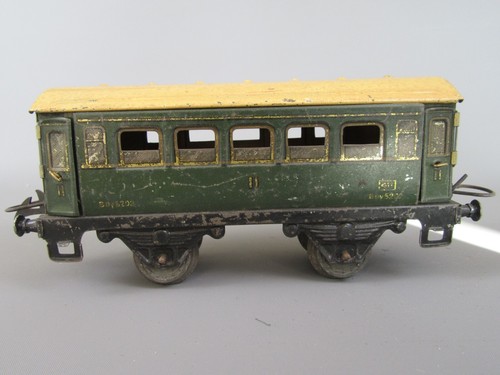 B900 Vintage 1936 Hornby 1S Coche 2 CL Ejes Verde Bdy 5202 Litho O Cero | Condition: Usado