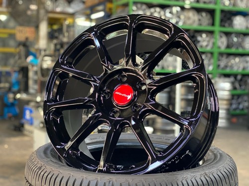 New 17 inch Civic HRV Accord CRV CRZ HONDA MODULO GLOSS BLACK wheel (set of 4) - Picture 5 of 8
