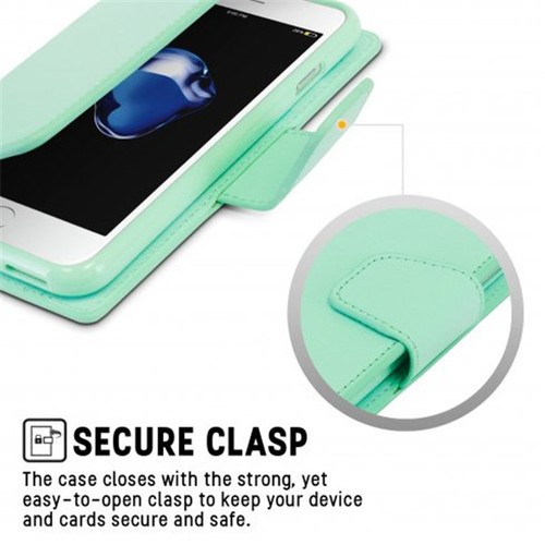 iPhone 7 / 8 Genuine Mercury Goospery SONATA Diary Stand Wallet Case Cover + SP - Picture 26 of 48