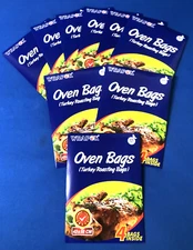 Oven Bags For Food Cooking Meat Chicken Turkey Vegetables 16.9" x 21"  9 Pack