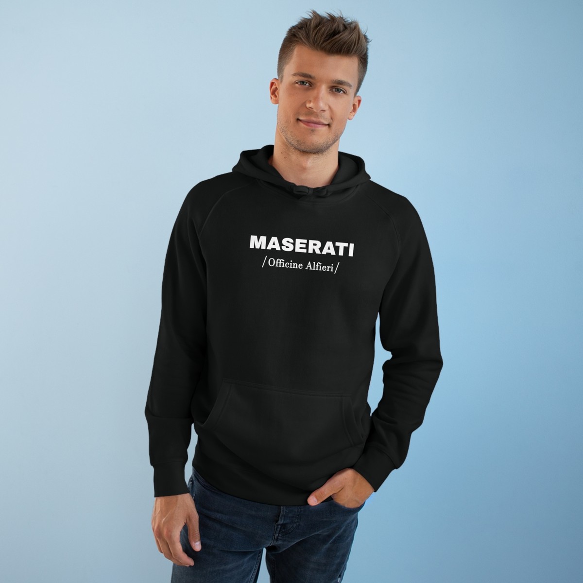 Men Maserati Sweatsuit White Unisex Sweatershirt With Maxi - Main Image
