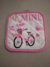 Be Mine Valentine Bicycle Pot Holder Hot Pad 272883