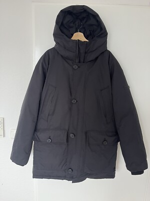 Sandro Paris Daunen Parka Schwarz Größe L