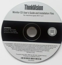 ThinkVision Monitor CD User's Guide and Installation Files for 9417-xx1 ~ CD-ROM