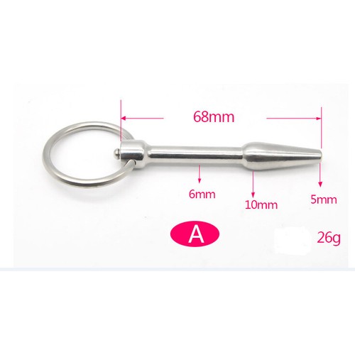 Men Plug Sounds Metal Ring Stretcher Stainless Steel Rods Male Enhancer Device - Picture 7 of 32