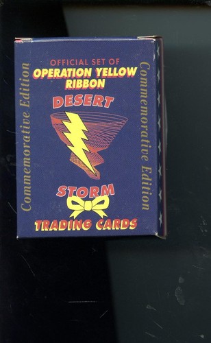 1991 Operation Yellow Ribbon Desert Storm Trading Card Complete Box Set