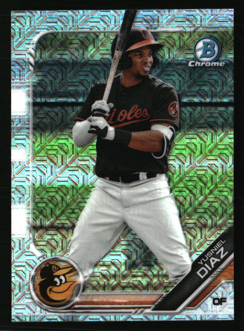 Yusniel Diaz 2019 Bowman Chrome Mojo Refractor BCP-109 Baseball Rookie Card