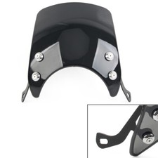 Headlight Windshield Windscreen Wind Deflector Universal For 5-7inch Motor Black
