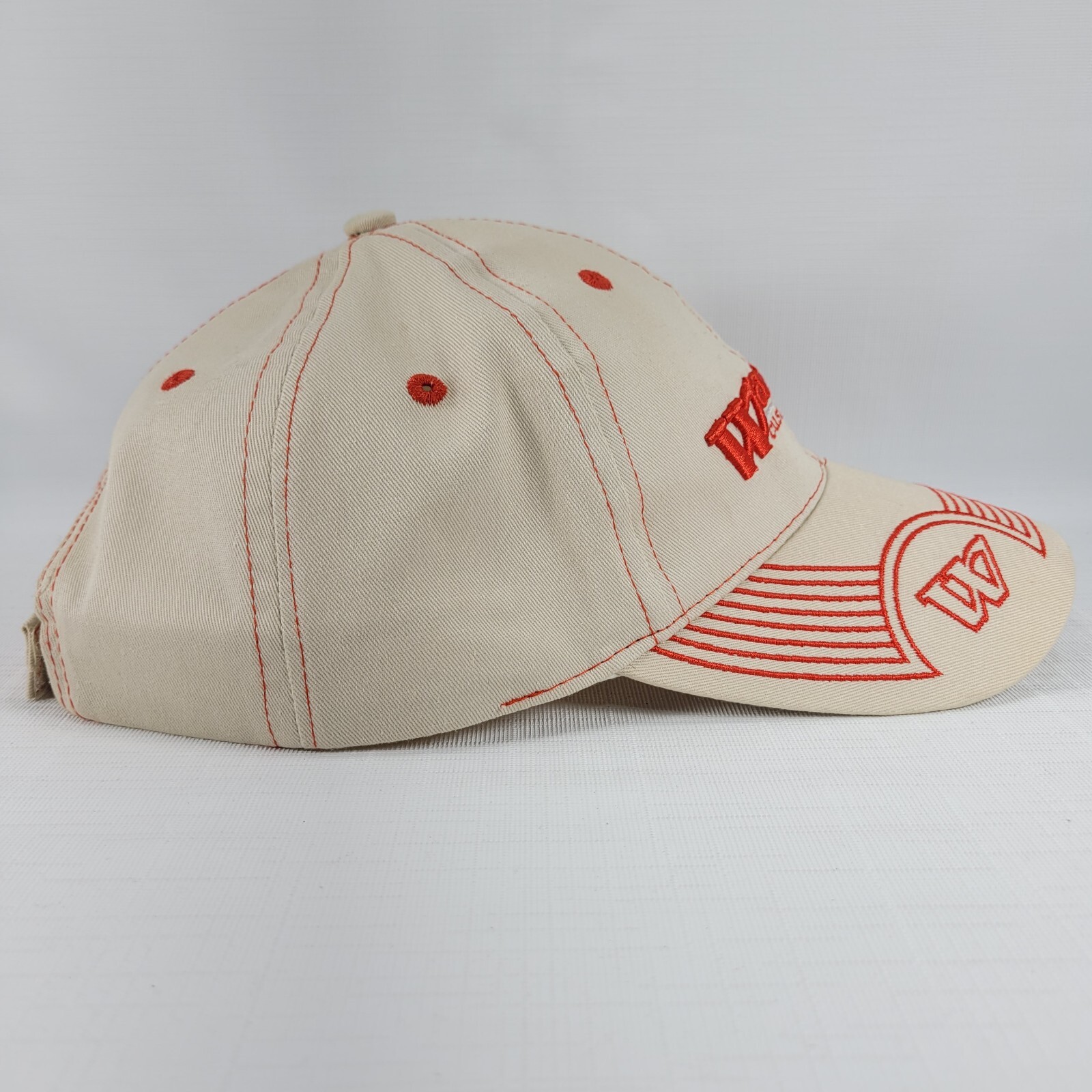 Warrior Custom Golf Adjustable Hat Cap Beige w/ R… - image 3