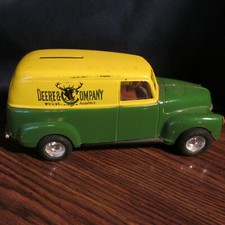 Deere And Company 1950 Panel Delivery Car, Die-Cast ERTL Coin Bank
