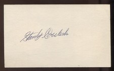 Stanley Coveleski Signed 3x5 Index Card Vintage Autographed Baseball Signature