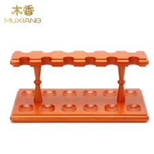 MUXIANG Handmade Beech Wooden Tobacco Pipe Stand Rack Hold for 12 Smoking Pipes 