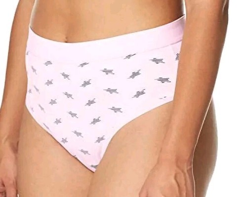 Perizoma Calvin Klein donna CK One vita alta stampa stella addormentata rosa perlato 5745 - Foto 3 di 5
