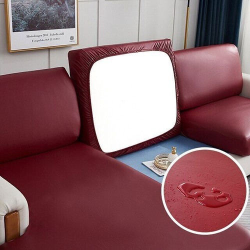 Wasserdicht PU Leder Sofa Kissenbezug für Wohnzimmer Möbelschutz - Bild 32 von 38