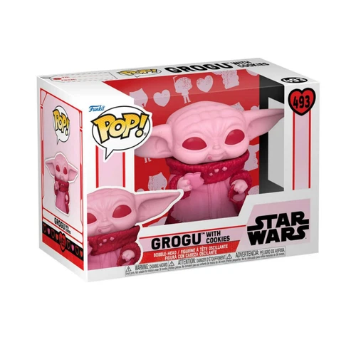 POP! Star Wars - Grogu with Cookies (#493)  - VALENTINE'S DAY 2022 - DAMAGED BOX