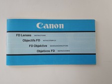 Vintage Canon Lens Booklet
