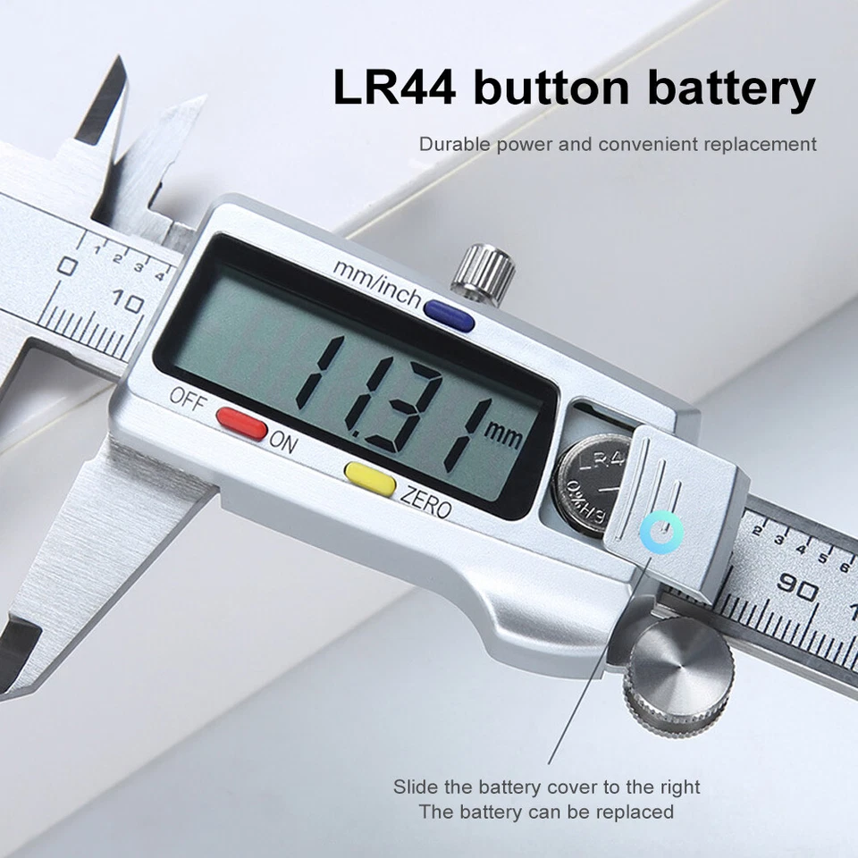6" 150mm Stainless Steel Electronic Digital Vernier Caliper Micrometer Gauge LCD - Image 4 of 4