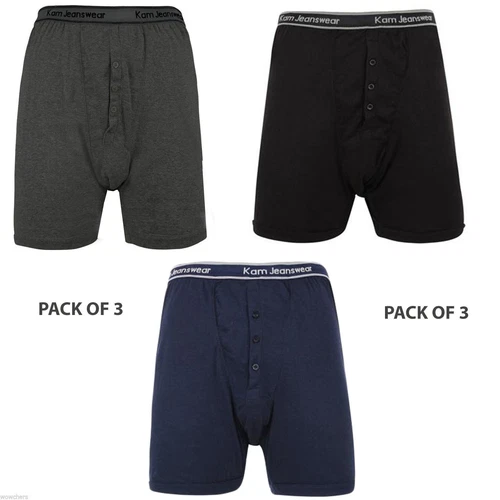 Kam 3 pack Boxer Shorts 2xl,3xl,4xl,5x,6xl,7xl,8xl