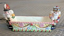 Fitz & Floyd Nutcracker Sweets Tidbit Dish Figurine Christmas Ceramic