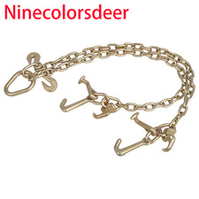 G70 V-chain Bridle Wrtj Cluster Hooks And Grab Hooks 3 Legs Tow Chain 4700 Wll