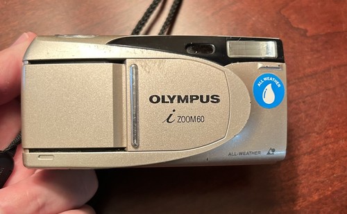 Olympus i ZOOM 60 Point & Shoot APS Cartridge Film Camera all weather works B44 - Picture 2 of 7