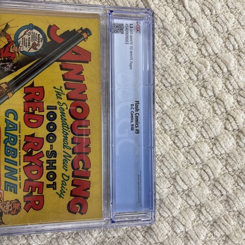 1940 Flash Comics #9 CGC 2.5 3rd Hawkman Cover. 5th Appearance of Hawkman. - Picture 3 of 7