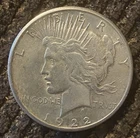1922-S Peace Silver Dollar Very Good Condition Nice Coin San Francisco Mint