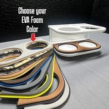 Boat Drink & Phone Holder: White King STARBOARD Polymer, Acrylic,Eva Marine Foam