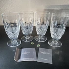 Set of 4 Irish Waterford COLLEEN Cut Crystal Iced Tea Glasses 6.25” Vintage