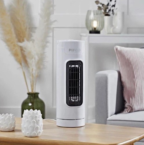 Pifco 14" Oscillating Tower Fan White