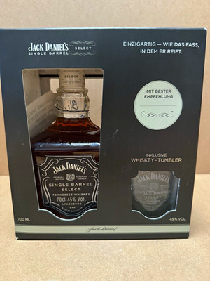 Jack Daniel s Single Barrel Select Whiskey 700 ml 45% Geschenk-Set Tumbler