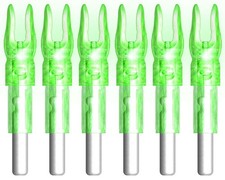 6PCS LED Lighted Nocks for Arrows - Fits .165 .204 .233 .244 .246 ID, Tool Inclu