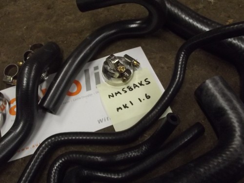 Cooling Hose set with clips Mazda MX-5 1.6 mk1 89-98 full kit 9 rubber hoses MX5 - Picture 2 of 2
