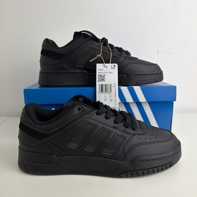 Adidas Drop Step Low J Original Big Kids Gr. UK 5 All Black Neu IG1053