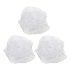 3Pcs Dance Scarves 28" x 28" Juggling Scarves for Play Magic Music, White