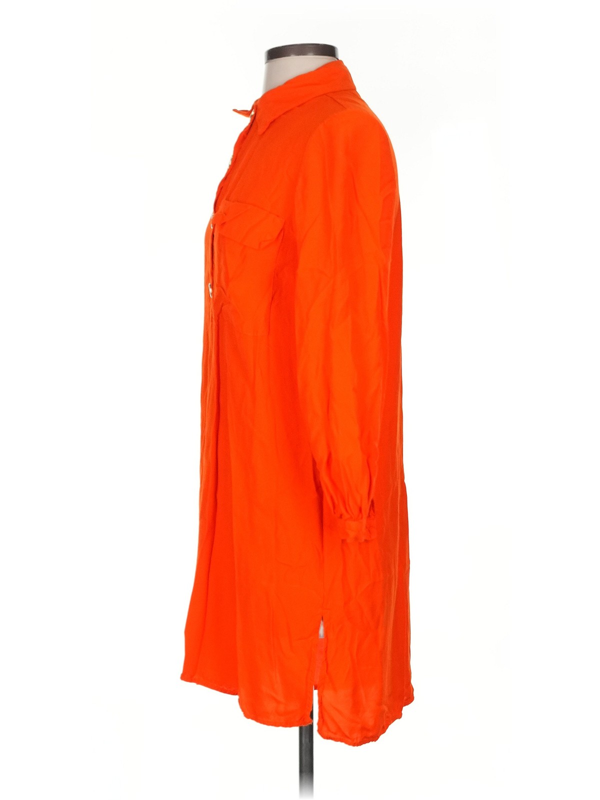 Zara Women Orange 3/4 Sleeve T-Shirt S thumbnail 4