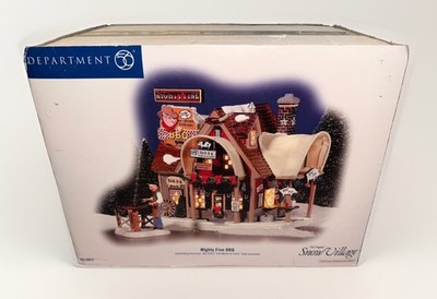 DEPT 56 MIGHTY FINE BBQ SNOW Village Series NEW in BOX