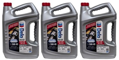 Chevron Delo 400 XSP 5W-40 Full Synthetic Motor Oil Case of 3 - 1 Gallon Bottles